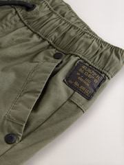 Khaki Green Lined Cargo Trousers (3-16yrs) - Image 8 of 10