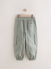 Grey 100% Cotton Wide Tapered Cargo Trousers (3-16yrs) - Image 7 of 10