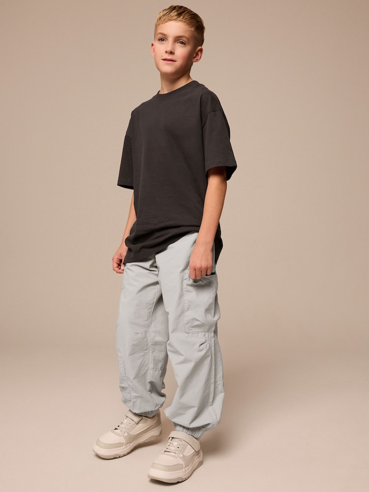 Grey Cargo Zip Pocket Trousers (3-16yrs) - Image 2 of 10