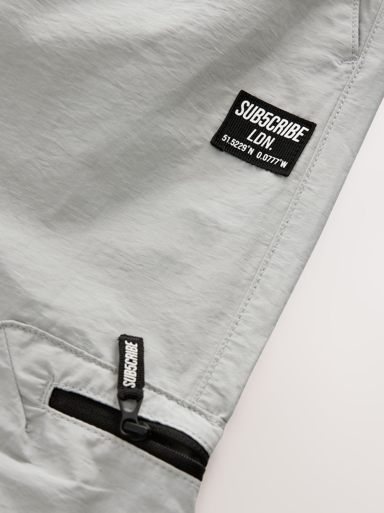 Grey Cargo Zip Pocket Trousers (3-16yrs) - Image 8 of 10