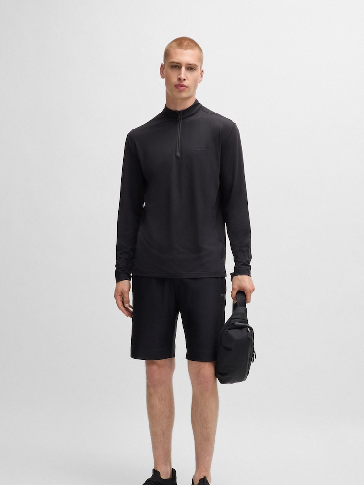 BOSS Black Logo-Detail Belt Bag With Top Handle - Image 5 of 5