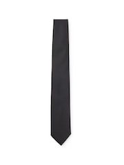 BOSS Black Micro-Patterned Tie In A Silk Blend - Image 1 of 3
