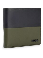 HUGO Logo Lettering Wallet In Two-Tone Leather - Image 2 of 4