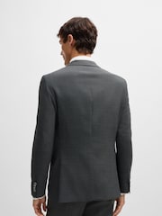 BOSS BOSS Micro-vzorčast; z vzorcem v standardnem kroju Wool jakna; suknjič - Slika 2 iz 6