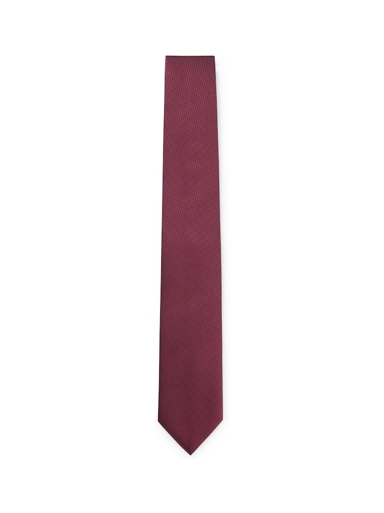 rdeča - BOSS Mikro-vzorčast; z vzorcem kravata In A Silk Blend - Slika 1 iz 3