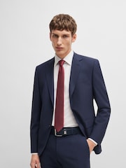 rdeča - BOSS Mikro-vzorčast; z vzorcem kravata In A Silk Blend - Slika 3 iz 3