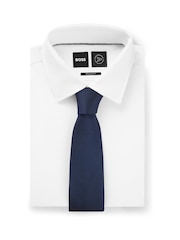 modra - BOSS Mikro-vzorčast; z vzorcem kravata In A Silk Blend - Slika 2 iz 3