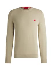 HUGO Natural Logo Label 100% Cotton Sweater - Image 5 of 5