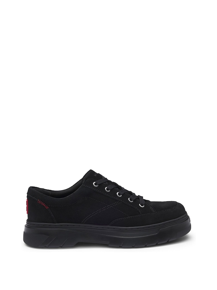 HUGO Black Suede Derby Shoes With Eva Sole - Image 1 of 4 HUGO Black Suede Derby Shoes With Eva Sole - Image 1 of 4