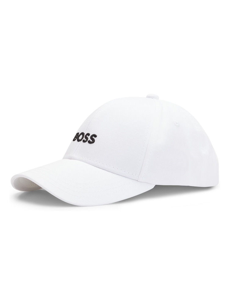 BOSS Natural Embroidered Logo Cap In 100% Cotton Twill - Image 2 of 5