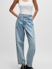 BOSS Blue Balloon-Fit Denim Jeans - Image 1 of 5