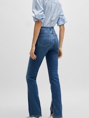 BOSS Blue Kick-Flare Soft-Motion Denim Jeans - Image 2 of 5
