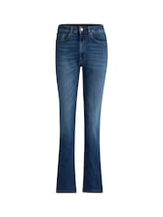 BOSS Blue Kick-Flare Soft-Motion Denim Jeans - Image 5 of 5