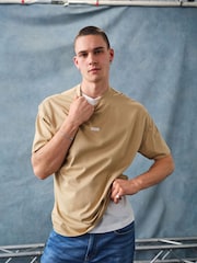HUGO Blue Natural Logo Print 100% Cotton Jersey T-Shirt - Image 2 of 8