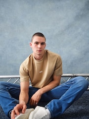 HUGO Blue Natural Logo Print 100% Cotton Jersey T-Shirt - Image 3 of 8