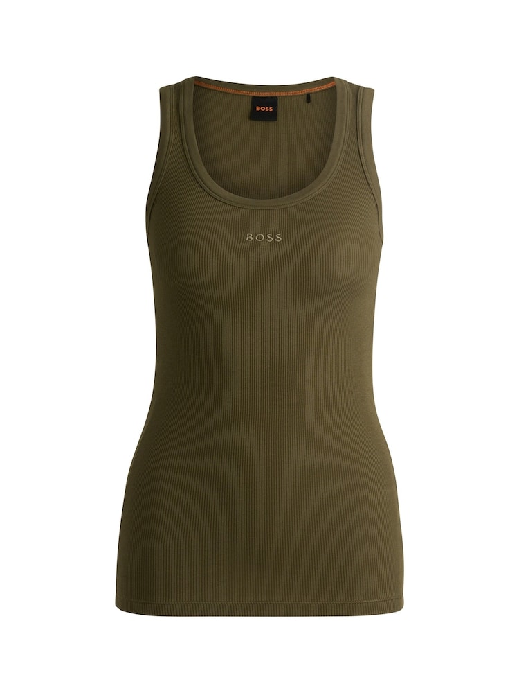 BOSS Green BOSS Ribbed Vest Stretch Cotton - Image 4 of 4