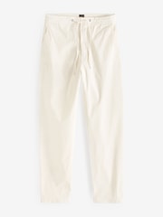 BOSS White Drawcord-Waist Trousers Stretch Cotton - Image 1 of 5