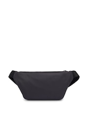 HUGO Black Belt Bag With Contrast Logo And Mesh Overlay - Image 2 of 6