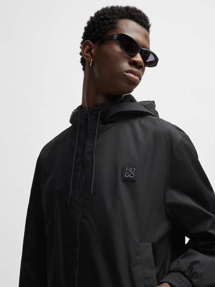 HUGO HUGO Stacked Logo Water Repellent Jacket - Bild 6 von 6