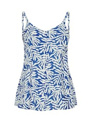Yours Curve Blue Vest Top - Image 5 of 5