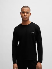BOSS Black BOSS Embroidered-Logo Pyjama T-Shirt - Image 1 of 5