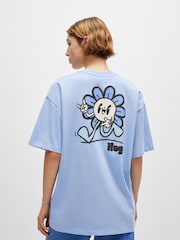 HUGO Printed 100% Cotton Jersey T-Shirt - Bild 1 von 5