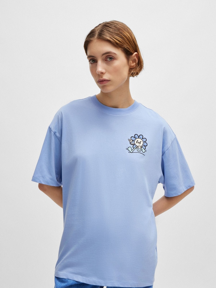 HUGO Printed 100% Cotton Jersey T-Shirt - Bild 2 von 5