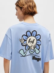HUGO Printed 100% Cotton Jersey T-Shirt - Bild 3 von 5