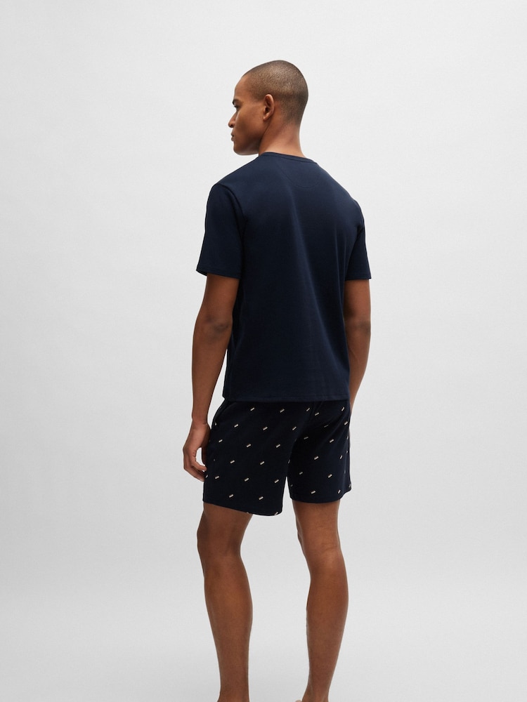 BOSS Blue BOSS Signature Detail Cotton Pyjama T-Thirt - Image 2 of 4