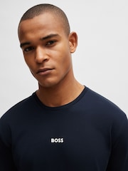 BOSS Blue BOSS Signature Detail Cotton Pyjama T-Thirt - Image 4 of 4