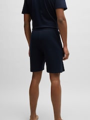 BOSS Blue Logo Detail 100% Cotton Shorts In Terry - Image 3 of 5