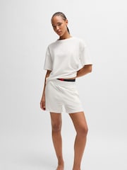 HUGO White HUGO Logo Oversized Boxy T-Shirt - Image 2 of 5