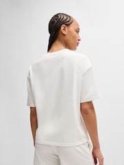 HUGO White HUGO Logo Oversized Boxy T-Shirt - Image 3 of 5