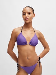 HUGO Purple Hugo Branded Bikini Bottoms with Tie Sides - Image 1 of 5