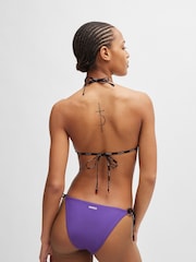 HUGO Purple Hugo Branded Bikini Bottoms with Tie Sides - Image 2 of 5