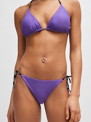 HUGO Purple Hugo Branded Bikini Bottoms with Tie Sides - Image 3 of 5