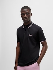 BOSS Black Paddy Pro Golf Tipped Polo Shirt - Image 1 of 4