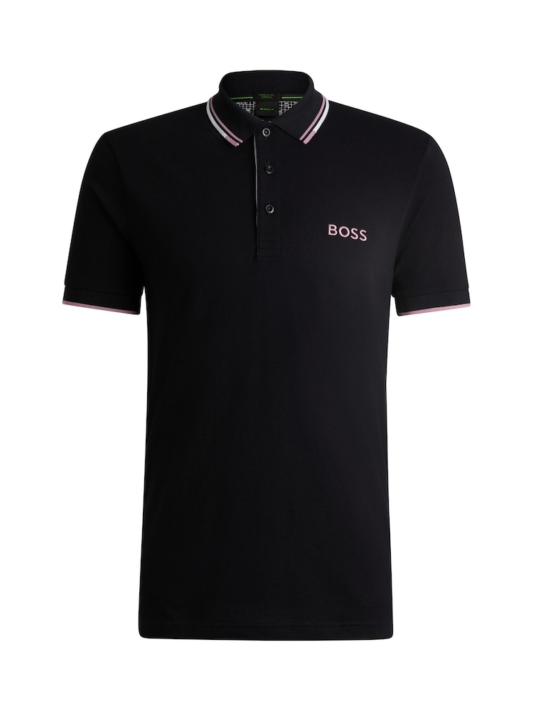 BOSS Black Paddy Pro Golf Tipped Polo Shirt - Image 4 of 4