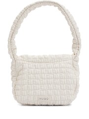 HUGO White Shoulder Bag In Quilted Effect Faux Leather - Image 3 of 5