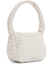 HUGO White Shoulder Bag In Quilted Effect Faux Leather - Image 4 of 5