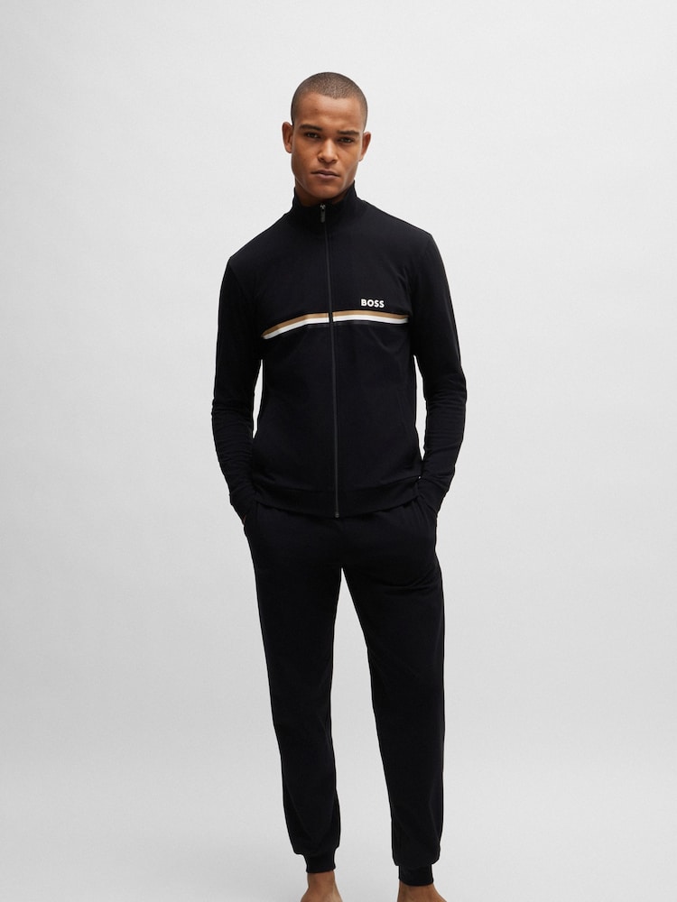 BOSS Signature Detail Tracksuit In Stretch Cotton - Image 1 of 4