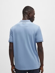 BOSS Sky Blue Paddy Pro Golf Tipped Polo Shirt - Image 3 of 5