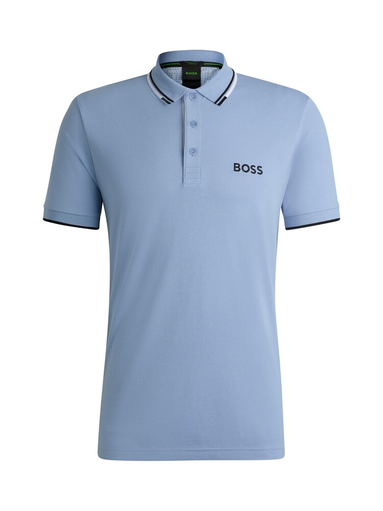 BOSS Sky Blue Paddy Pro Golf Tipped Polo Shirt - Image 5 of 5