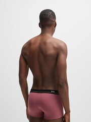 BOSS Black Logo-Waistband Stretch Cotton Trunks 5 Pack - Image 3 of 7
