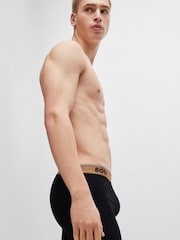 BOSS Black Logo Waistband Stretch Cotton Three-Pack Boxer Briefs - Image 2 of 7