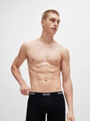 BOSS Black Logo Waistband Stretch Cotton Three-Pack Boxer Briefs - Image 4 of 7