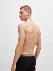 BOSS Black Logo Waistband Stretch Cotton Three-Pack Boxer Briefs - Image 6 of 7