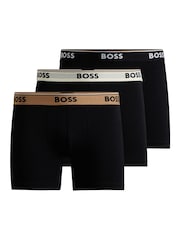 BOSS Black Logo Waistband Stretch Cotton Three-Pack Boxer Briefs - Image 7 of 7