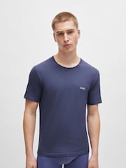BOSS Black/Red/Blue Logo 100% Cotton T-Shirts 3 Pack - Image 2 of 5