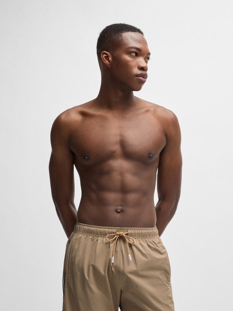 BOSS Natural Iconic Swim Shorts - Image 2 of 4